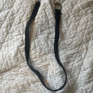 Vintage leather braided belt